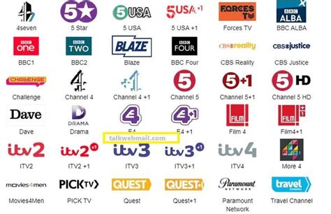 talktalk tv channels
